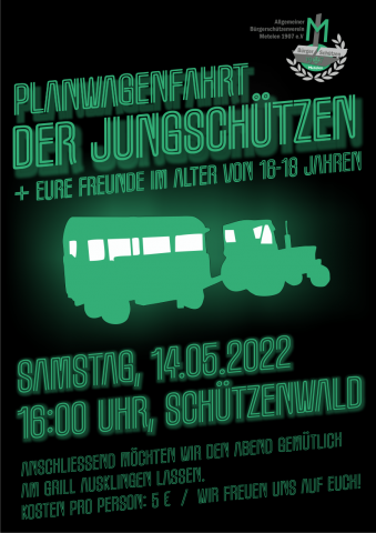 Planwagenfahrt der Jungschützen