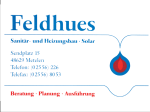 Sanitär- und Heizungsbau Feldhues